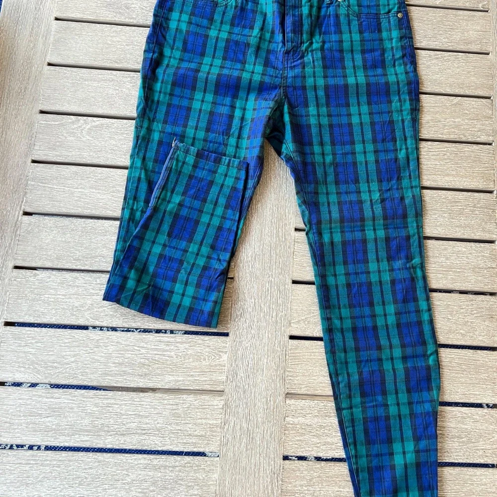 Vineyard Vines Jamie Blackwatch Print pants size 12 - Picture 6 of 12